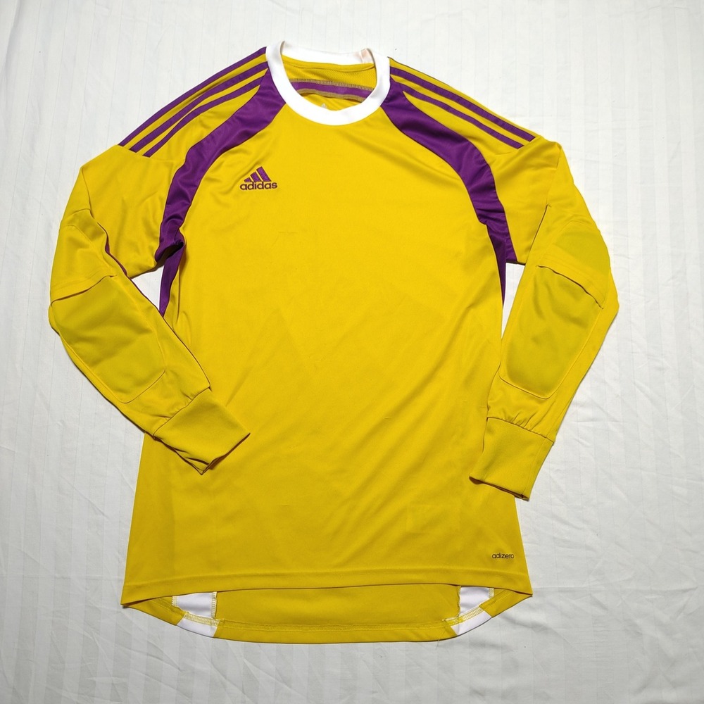Adidas Goalkeeper Jersey Large Tribe Yellow Purple Onore 14 Padded F94656 2013